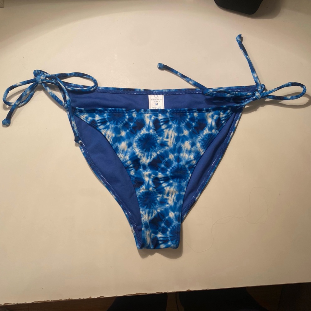 Blue Tie-Dye Bikini Bottom